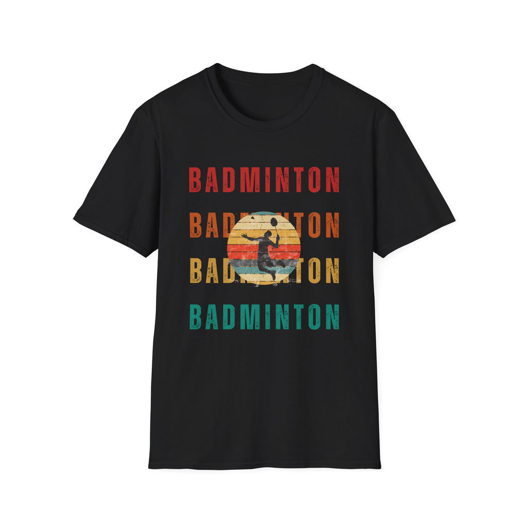 Badminton Retro Rainbow T-shirt