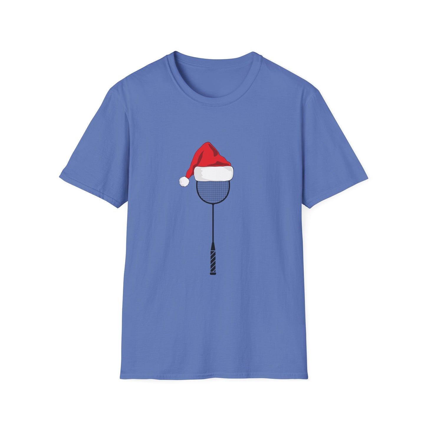 Badminton Santa Hat Racket T-Shirt