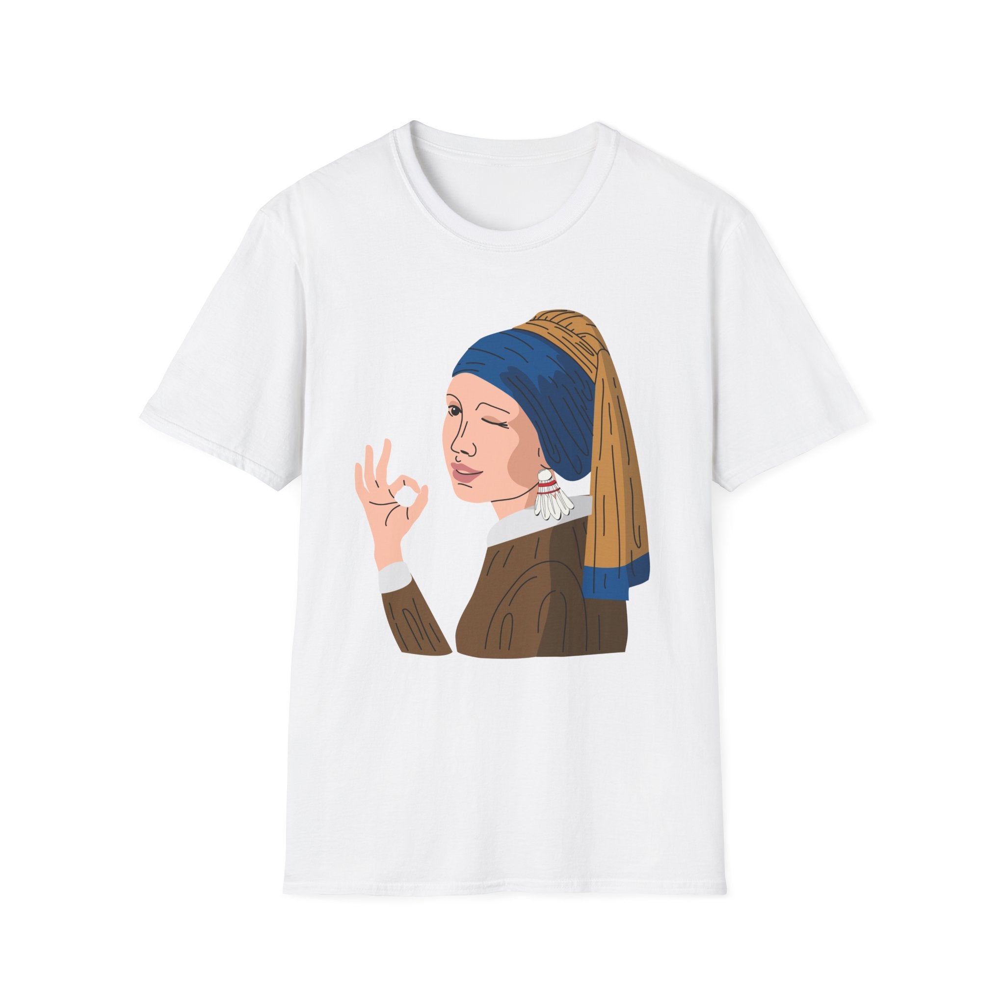 Girl With the Shuttlecock Earring T-Shirt