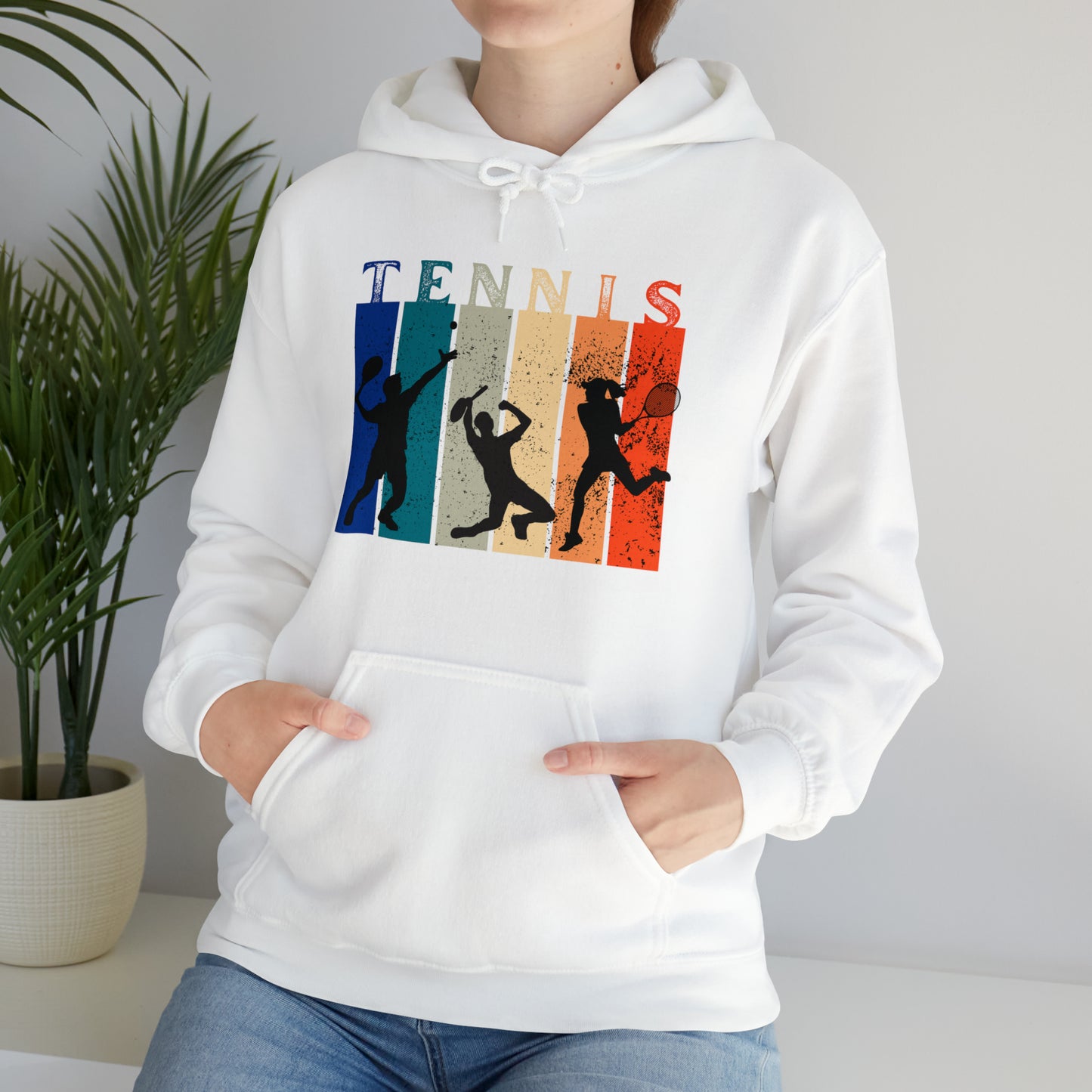 Tennis Retro Rainbow Super Comfy Hoodie!