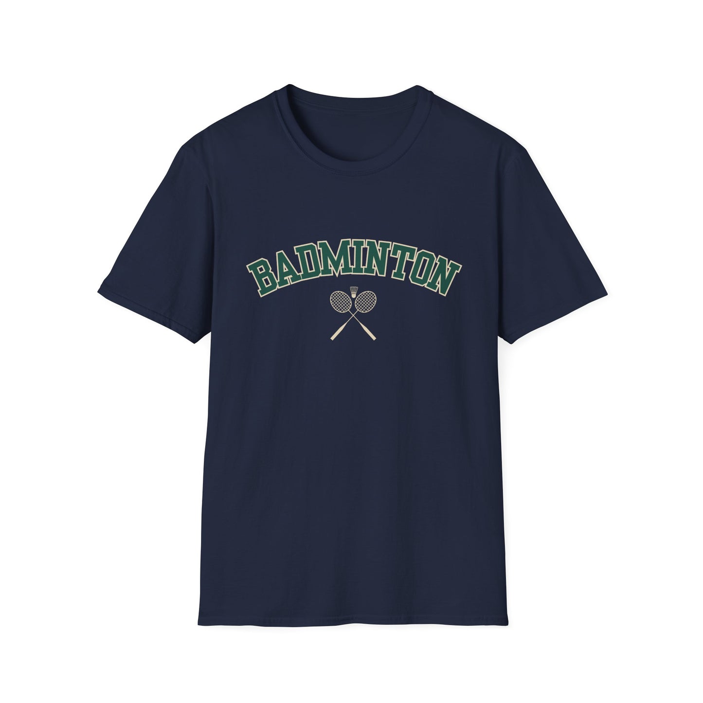 Badminton Varsity Style T-Shirt