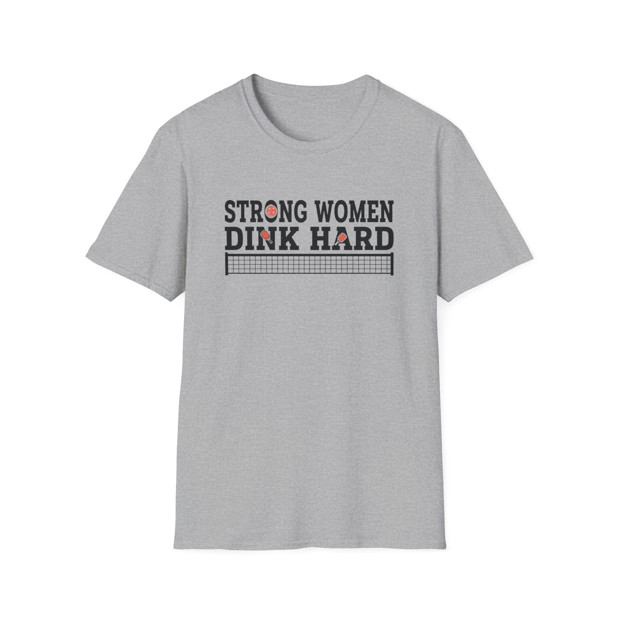Strong Women Dink Hard Pickleball T-Shirt