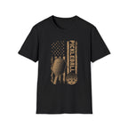 Pickleball Faded US Flag T-Shirt