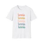 Tennis Rainbow Retro T-Shirt