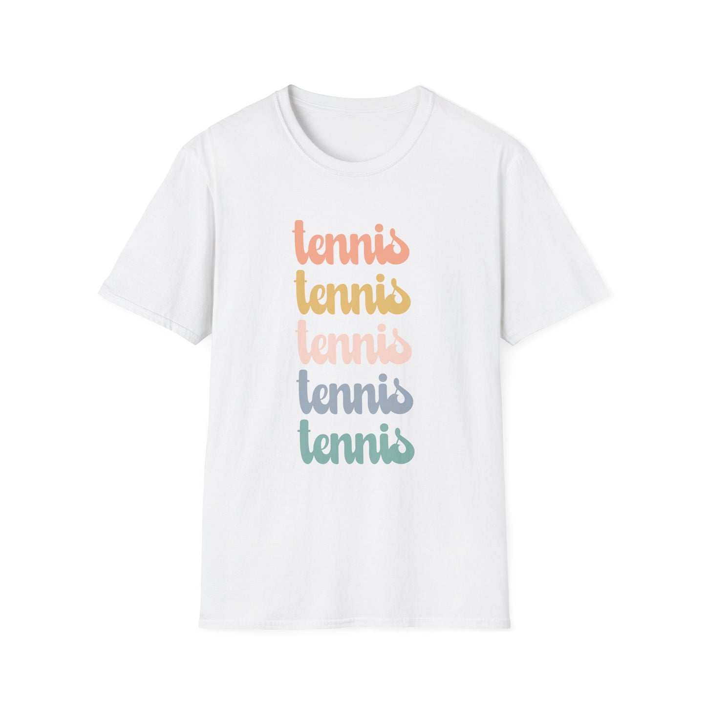 Tennis Rainbow Retro T-Shirt