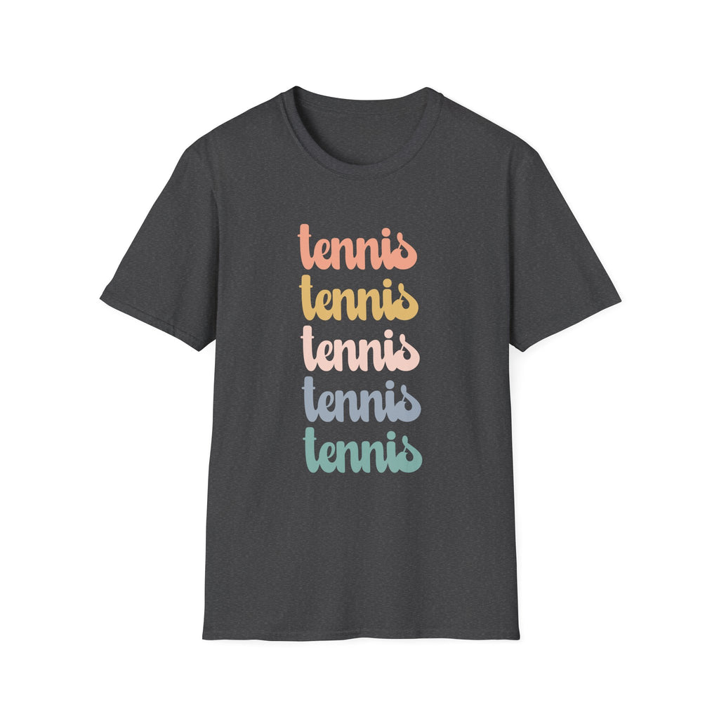 Tennis Rainbow Retro T-Shirt
