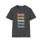 Tennis Rainbow Retro T-Shirt