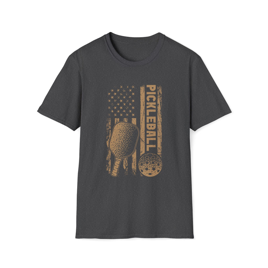 Pickleball Faded US Flag T-Shirt