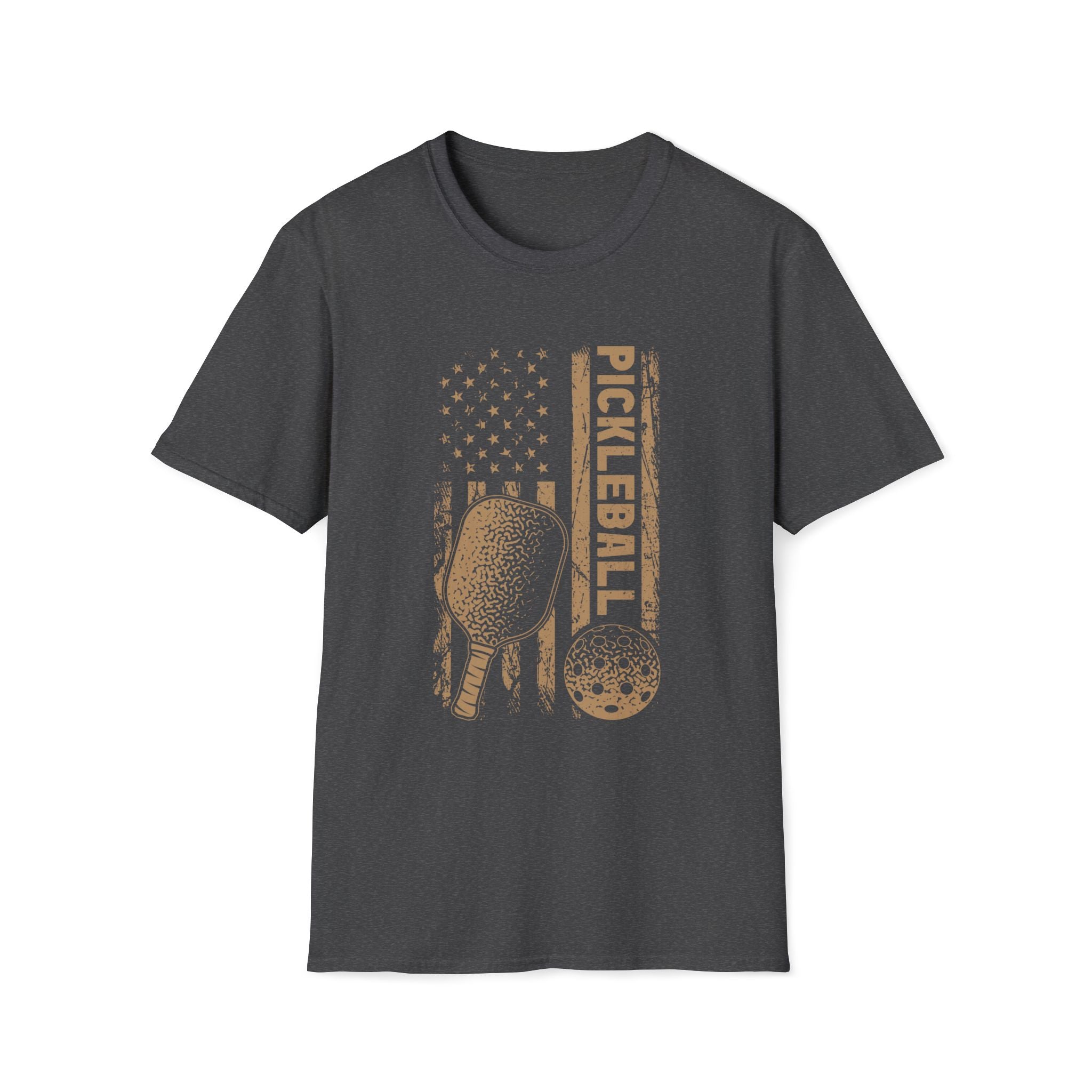 Pickleball Faded US Flag T-Shirt