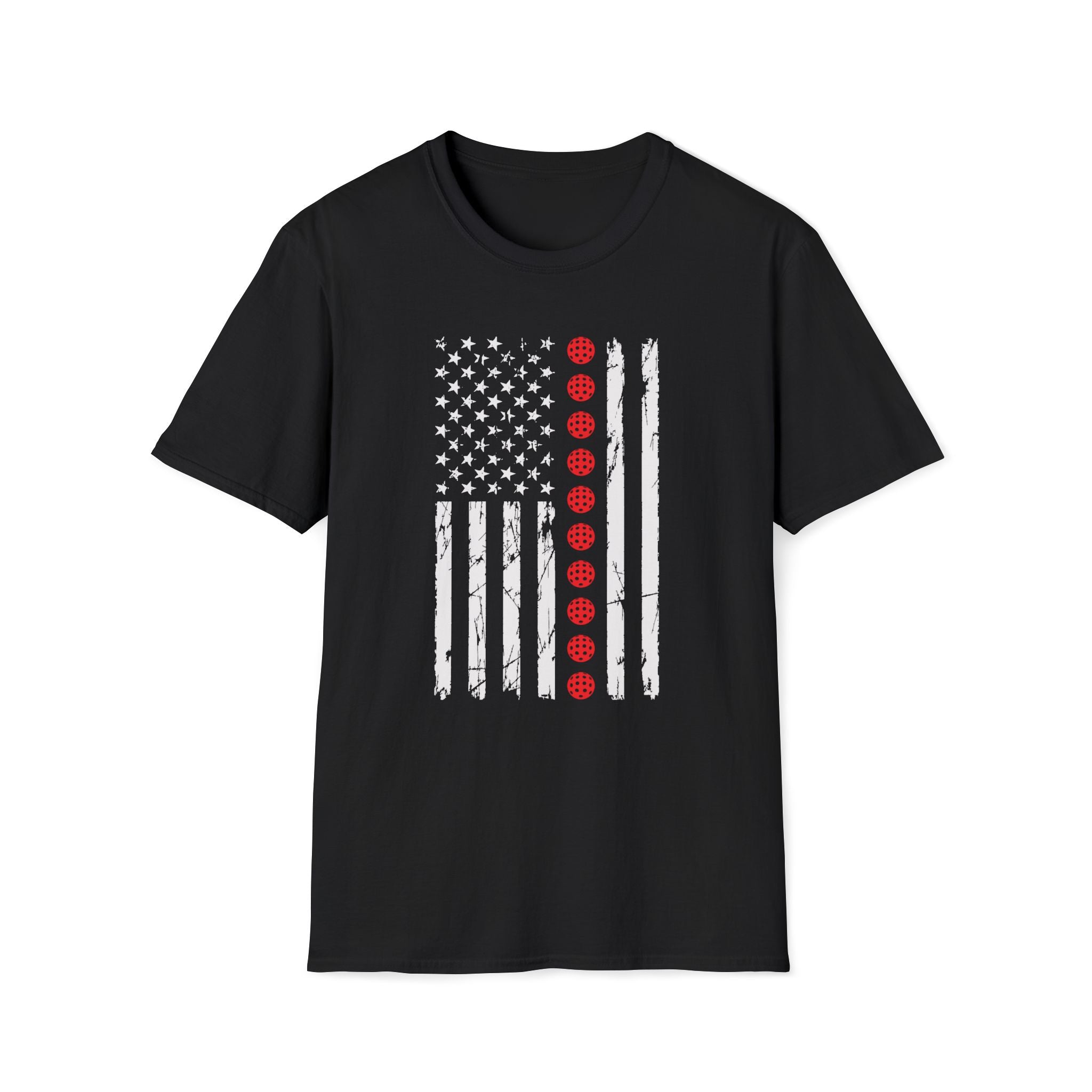 Pickleball American Flag T-Shirt