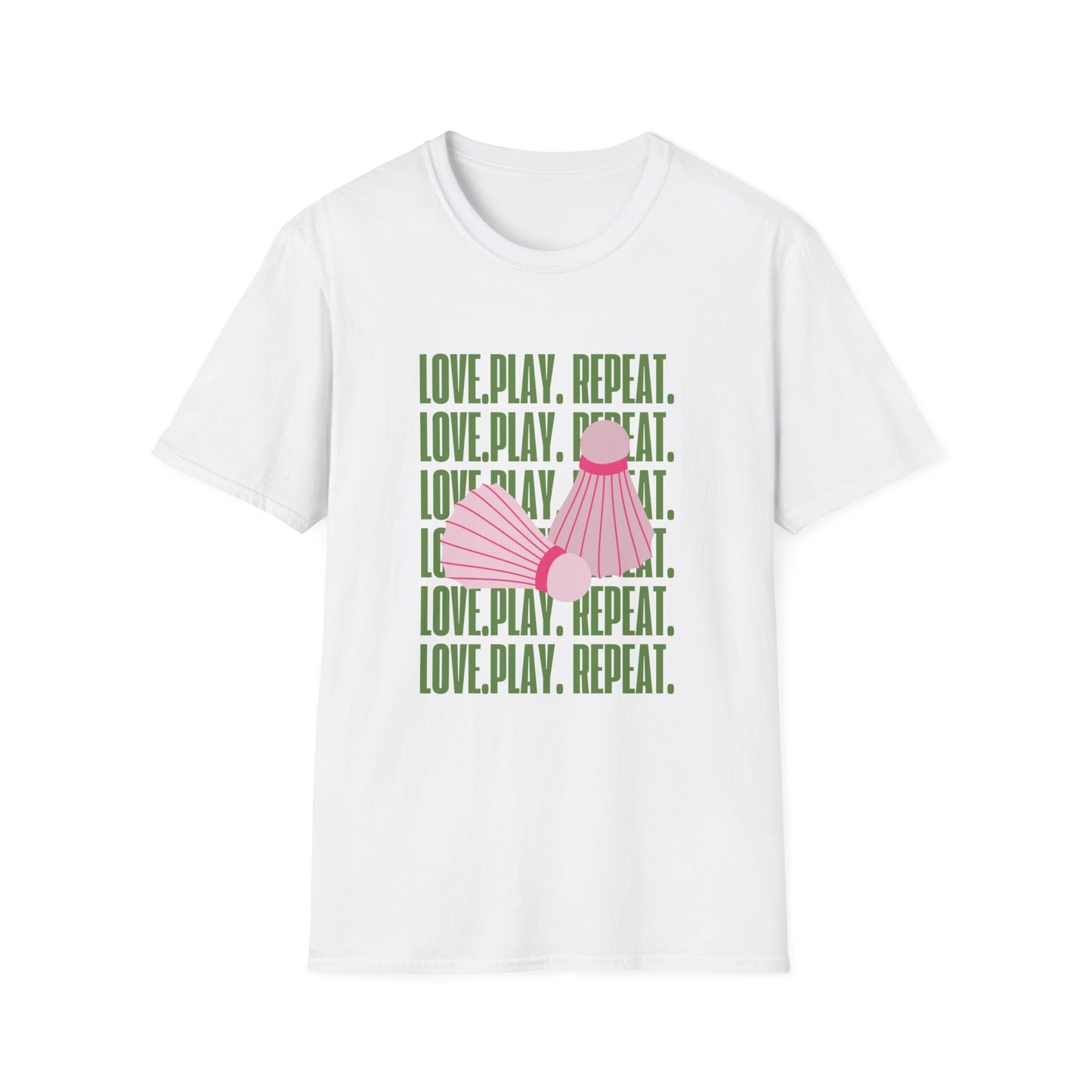 Love. Play. Repeat. Badminton T-Shirt
