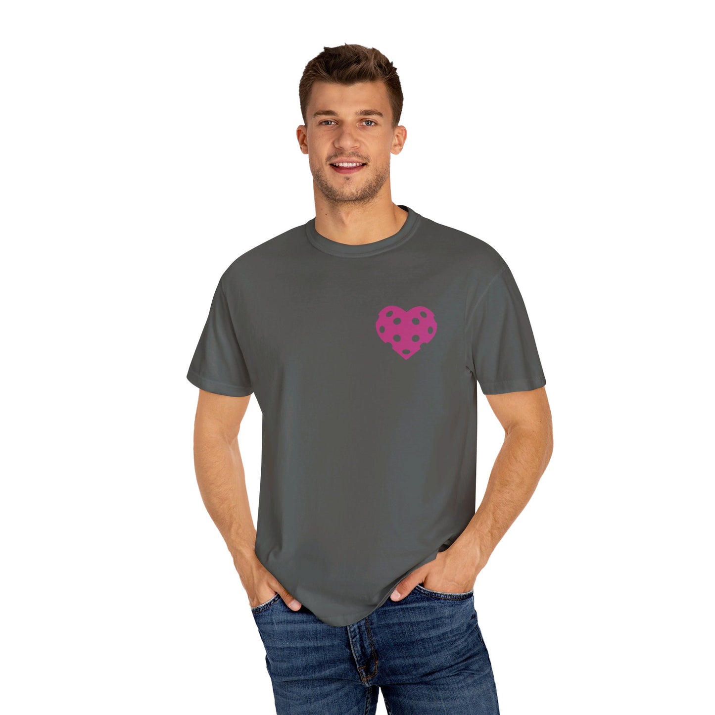 Pickleball Heart Comfort Color Tshirt