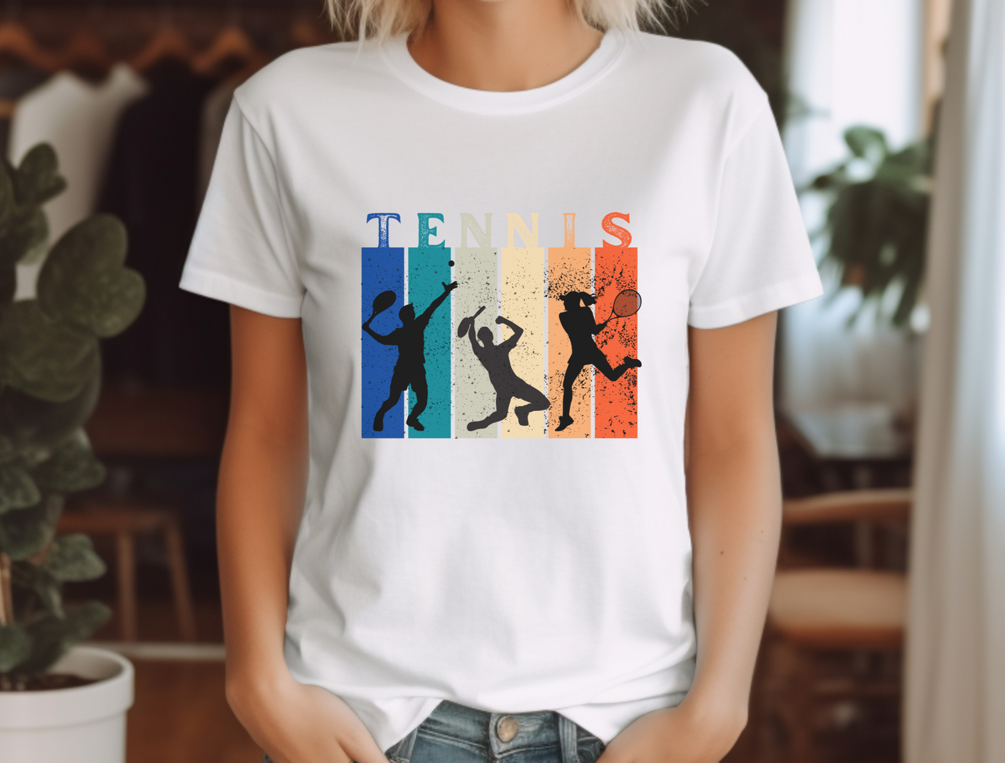 Tennis Retro Rainbow T-Shirt