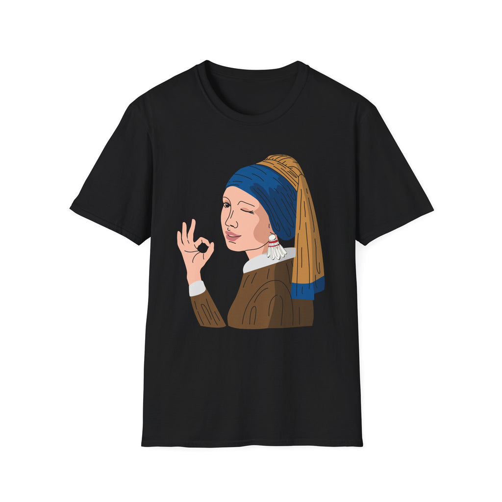 Girl With the Shuttlecock Earring T-Shirt