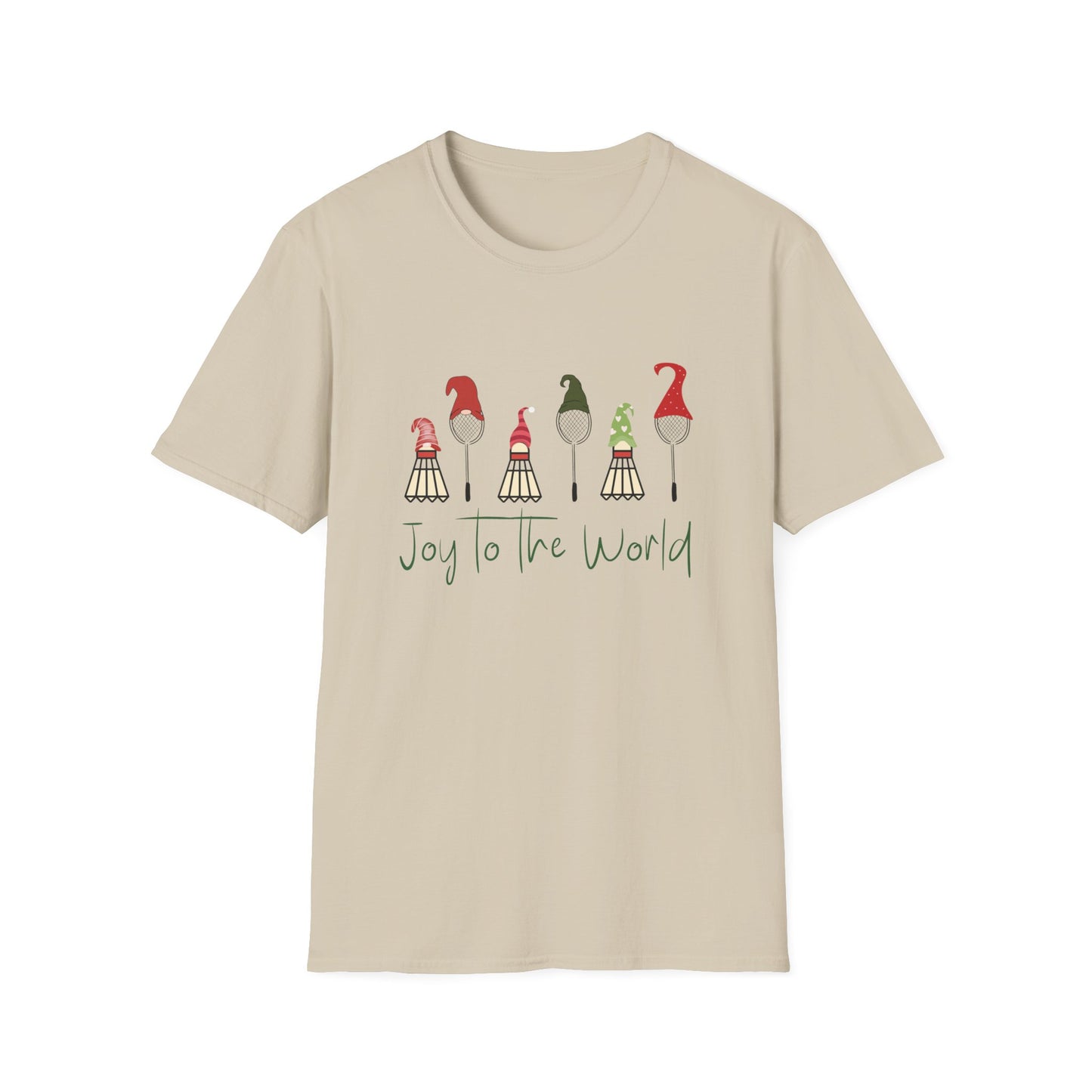 Joy to the World Badminton Holiday T-shirt