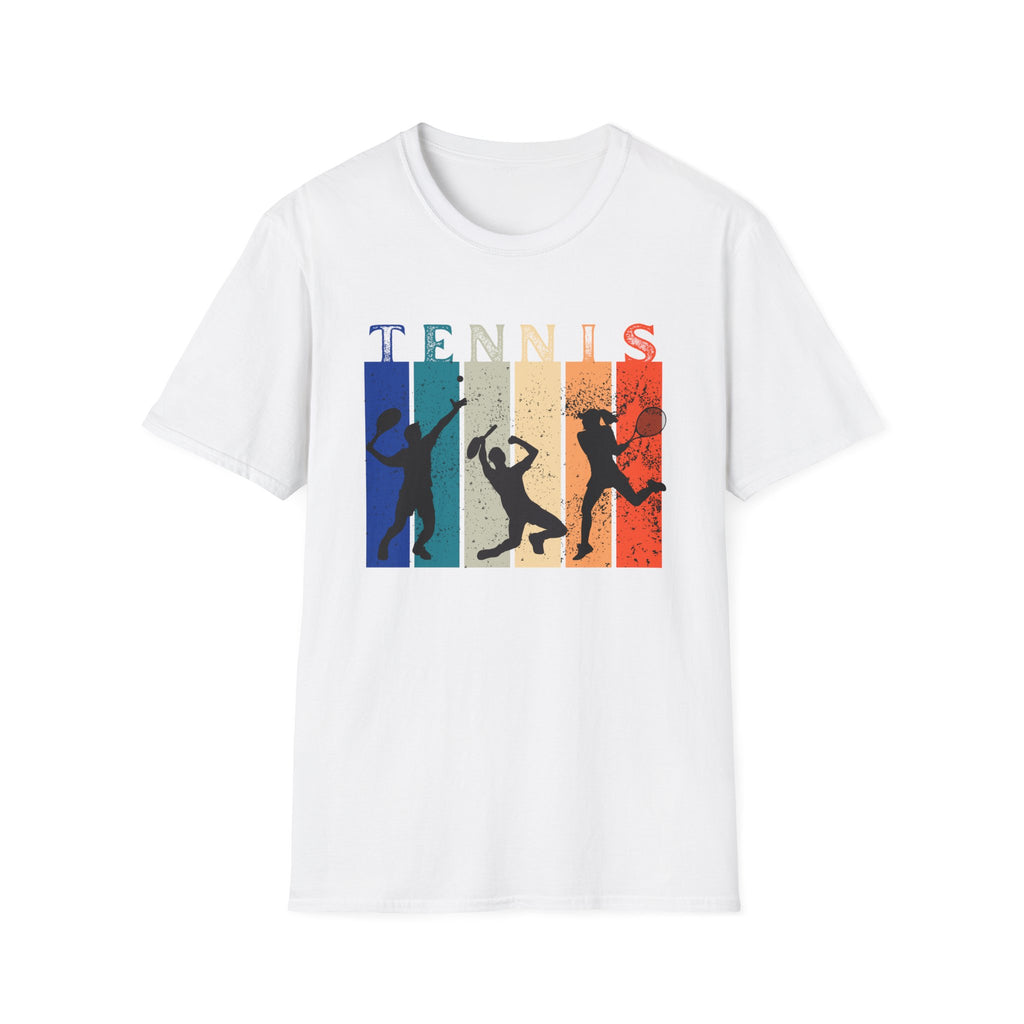 Retro Rainbow Tennis T-Shirt