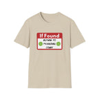 If Found: Return to Pickleball Court T-Shirt