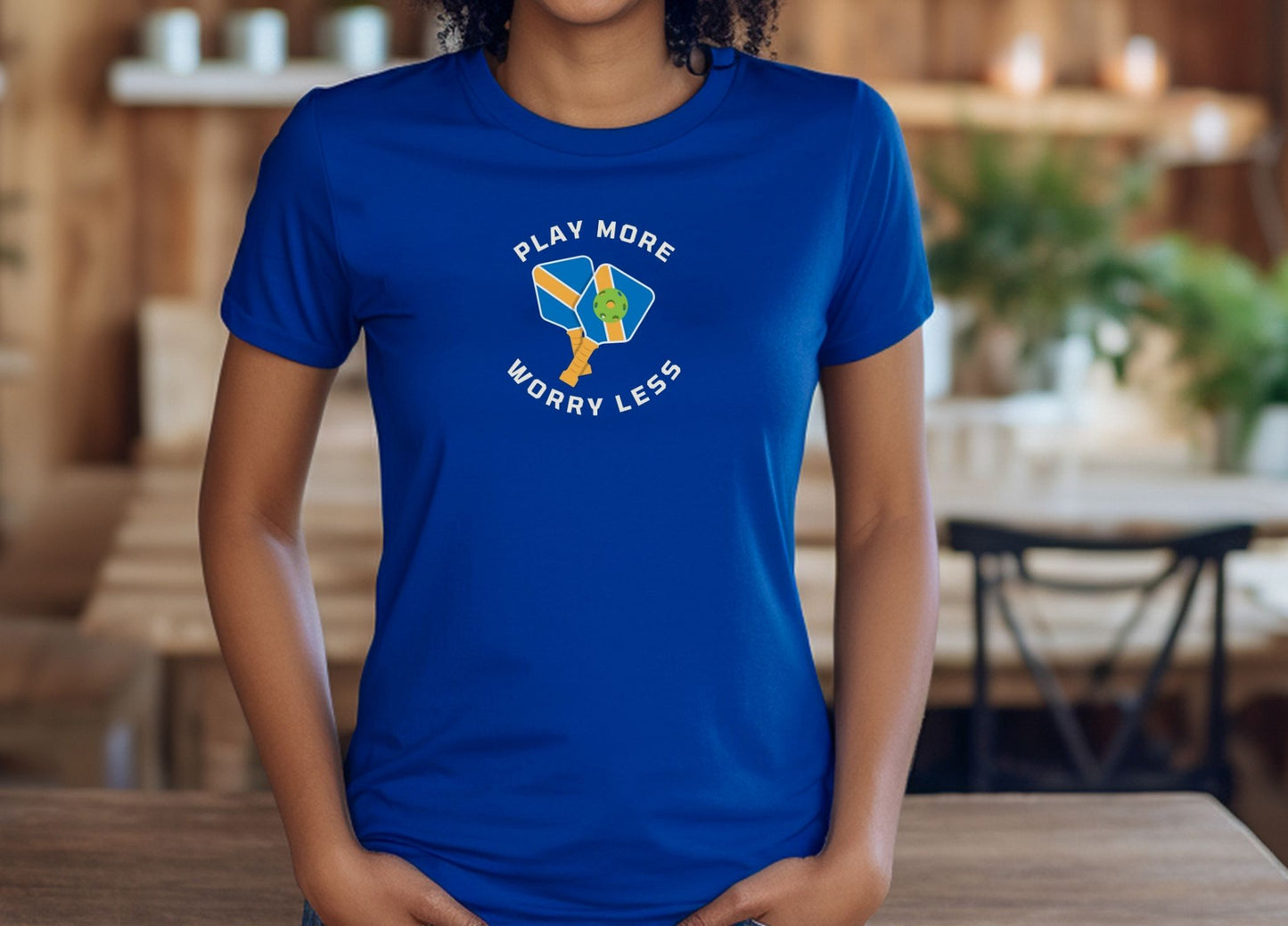 Play More (Pickleball) Worry Less T-shirt!
