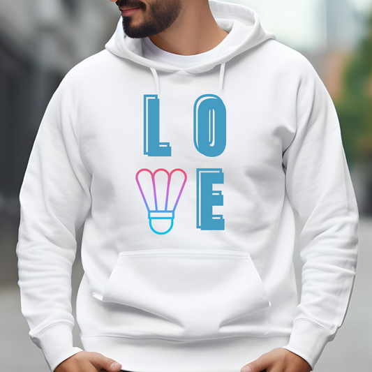 (Badminton) Love -Choose from a V-Neck or Hoodie!