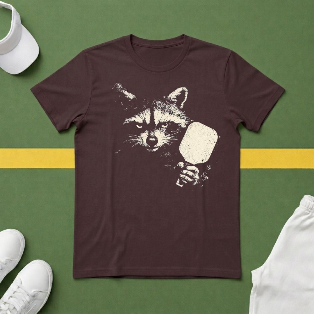 Dark Raccoon Pickleball T-Shirt