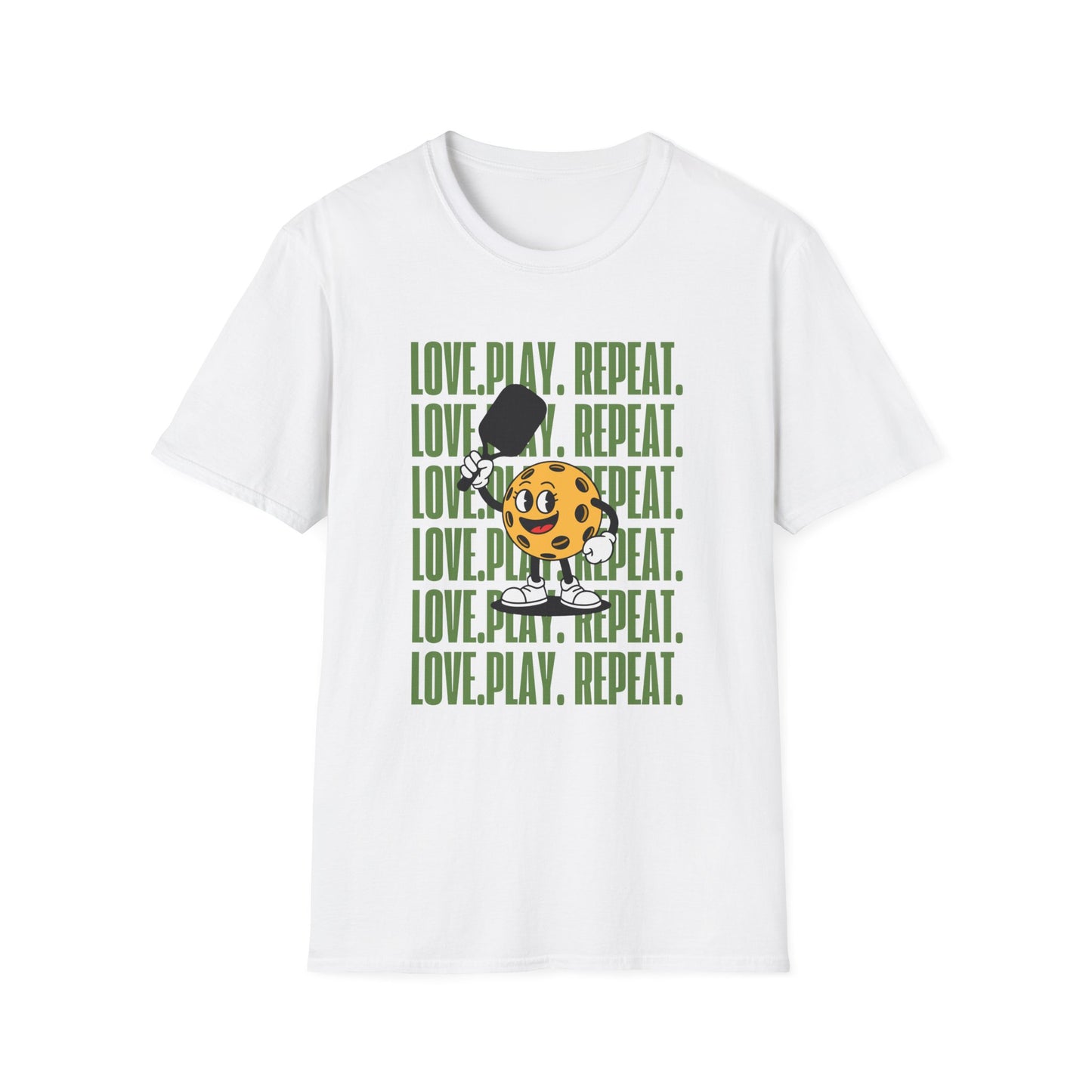 Love. Play. Repeat. Pickleball T-shirt