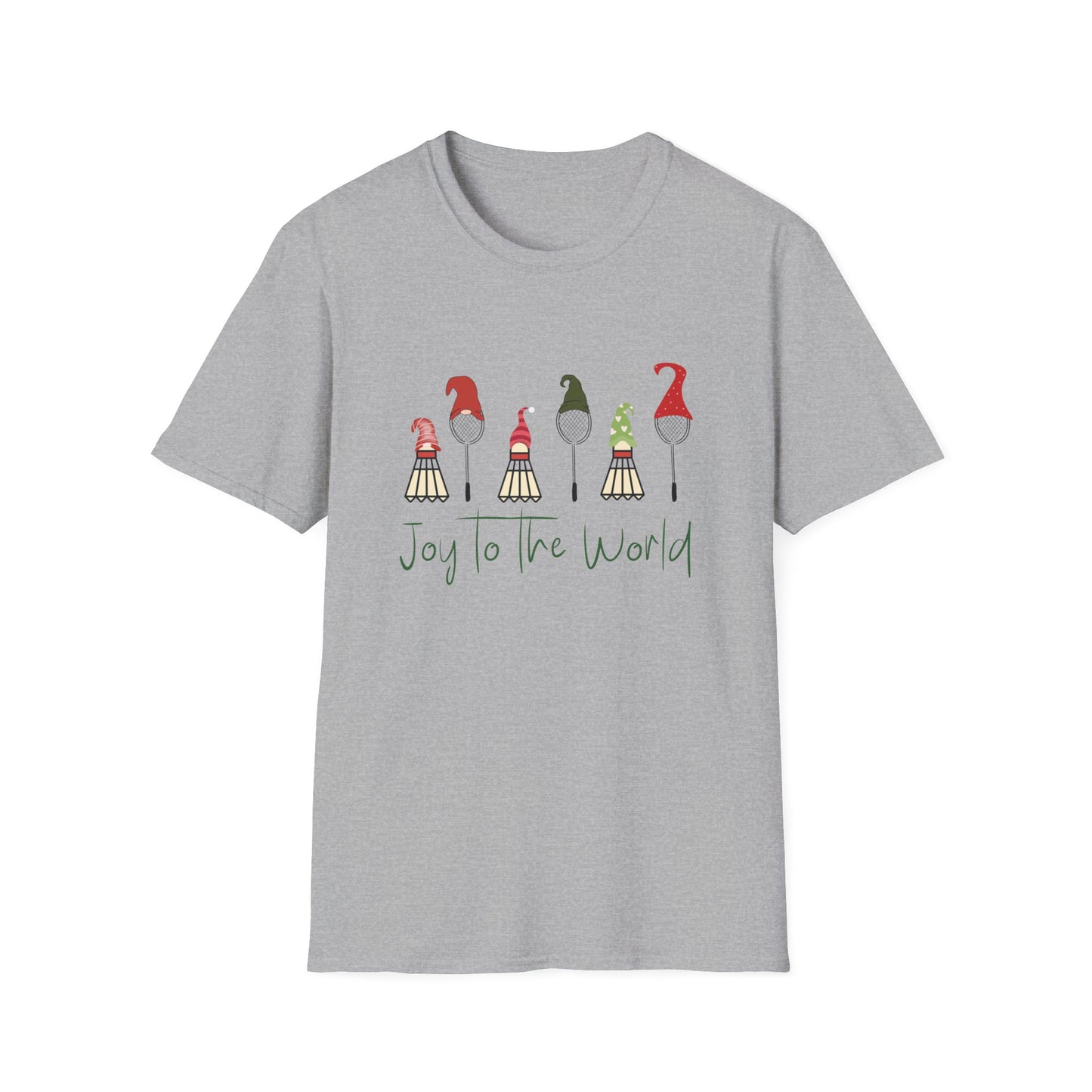 Joy to the World Badminton Holiday T-shirt