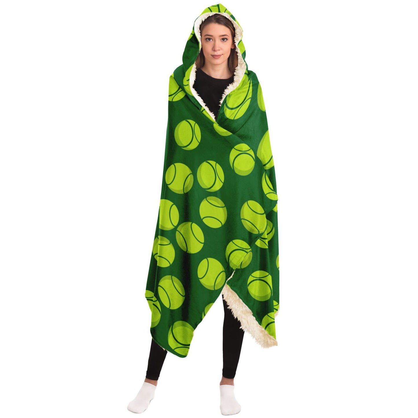 Tennis Lovers Hooded Blanket! (Super Comfy)