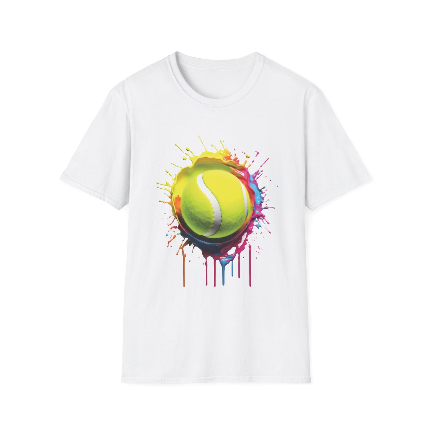 Tennis Ball Colorful Splat T-shirt