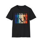 Retro Rainbow Tennis T-Shirt