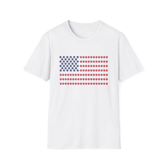 American Flag Pickleball T-Shirt