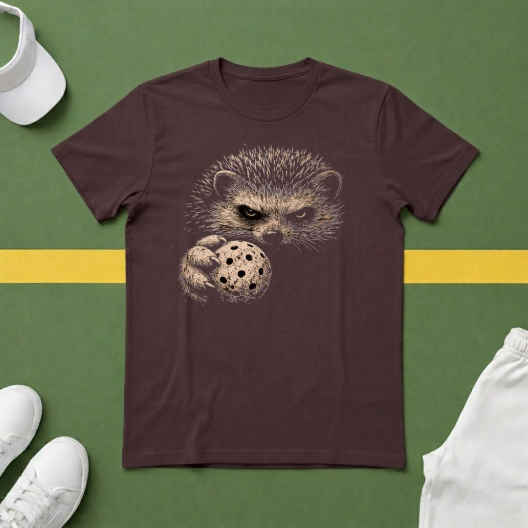 Dark Hedgehog Pickleball T-Shirt