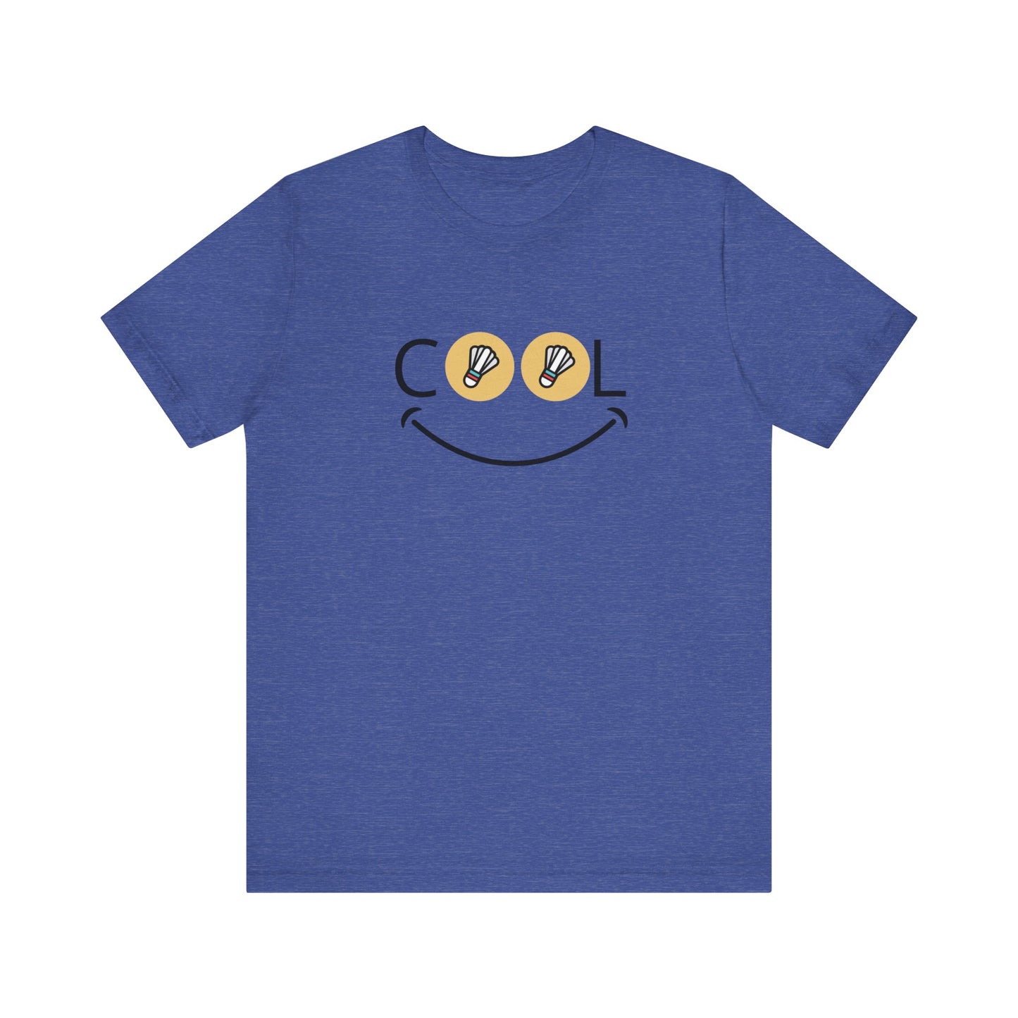 Badminton "Cool" Smiley Face T-shirt