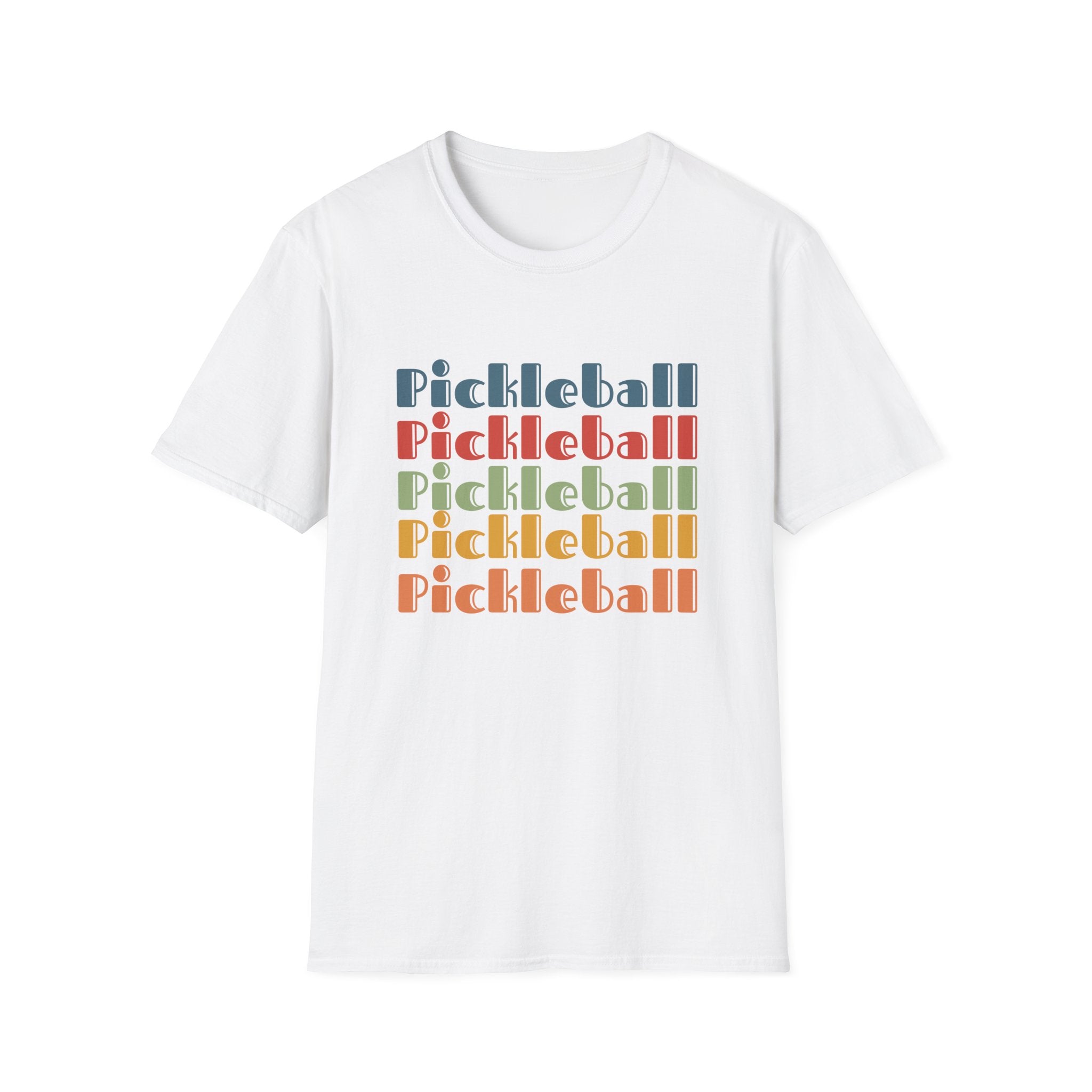 Pickleball Retro Rainbow T-shirt
