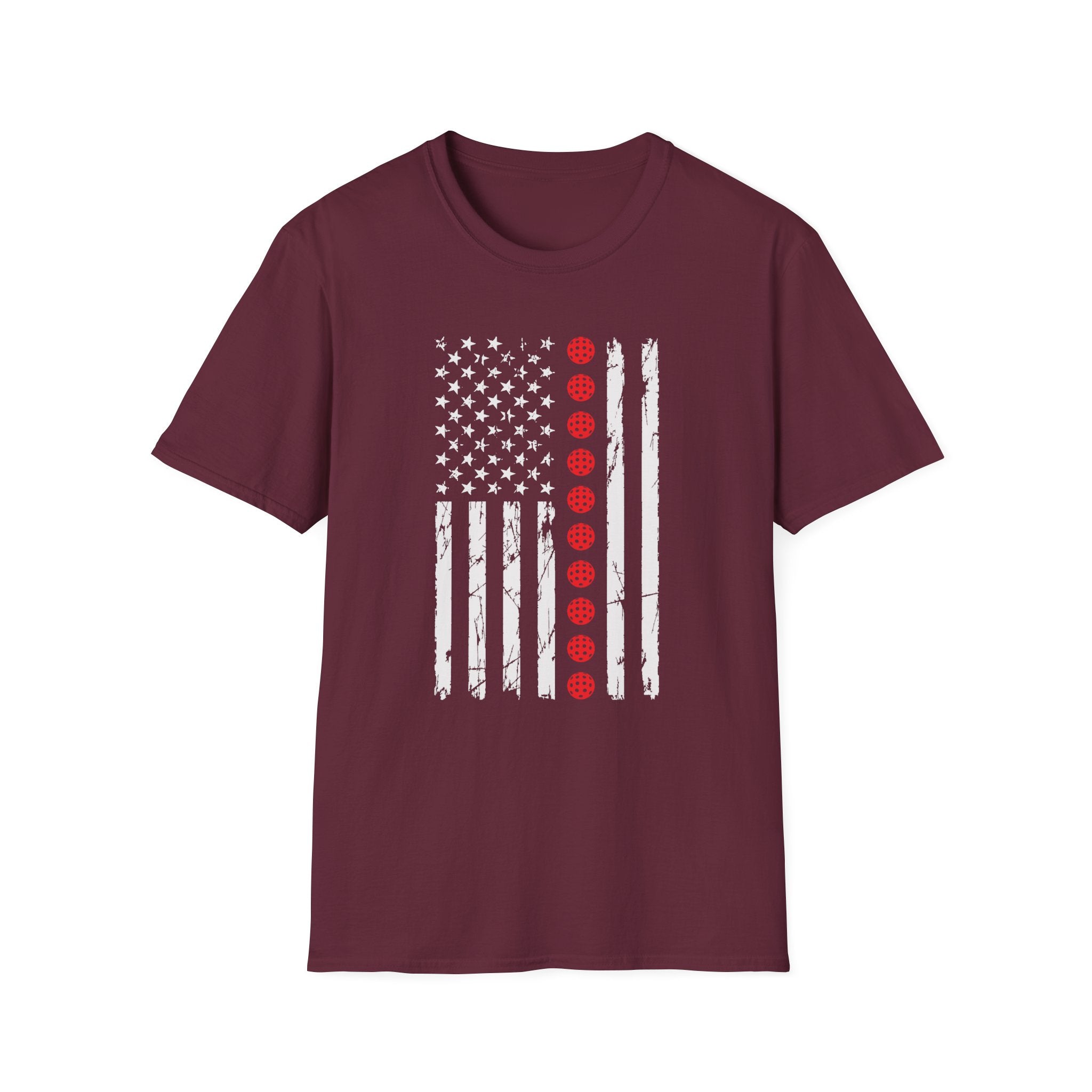 Pickleball American Flag T-Shirt