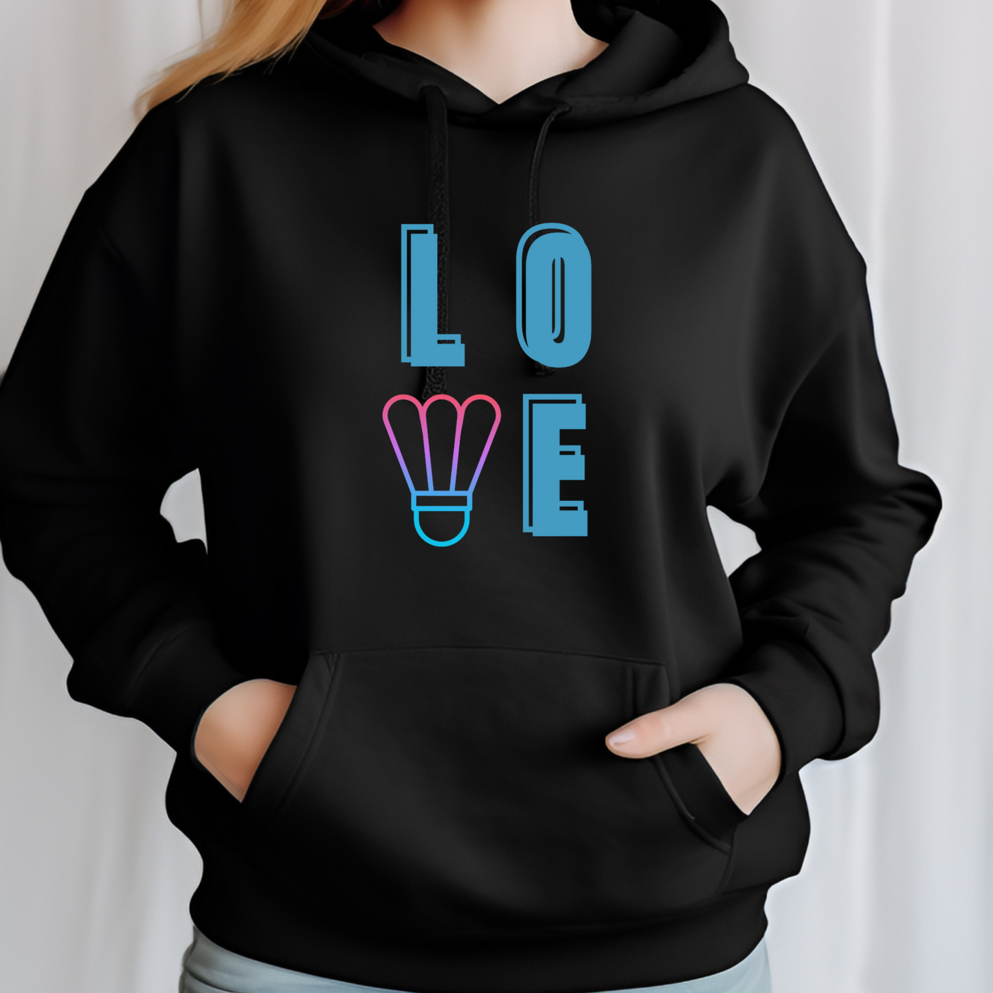 (Badminton) Love -Choose from a V-Neck or Hoodie!