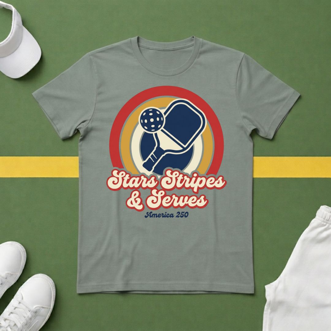 Retro Stars, Stripes & Serves T-Shirt