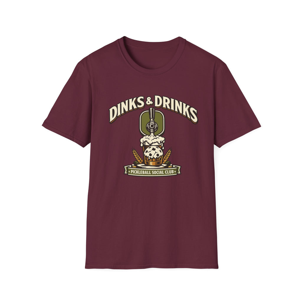 Dink & Drinks Pickleball Social Club T-Shirt
