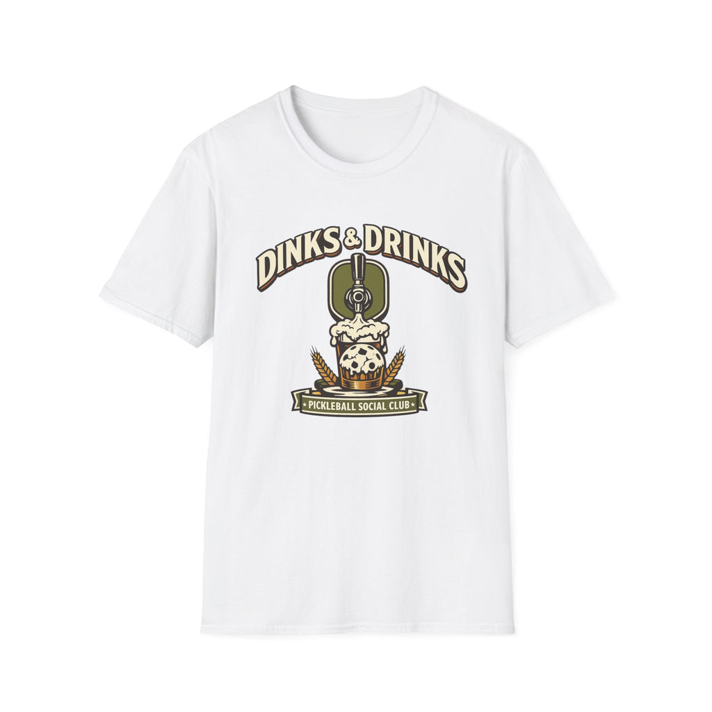 Dink & Drinks Pickleball Social Club T-Shirt