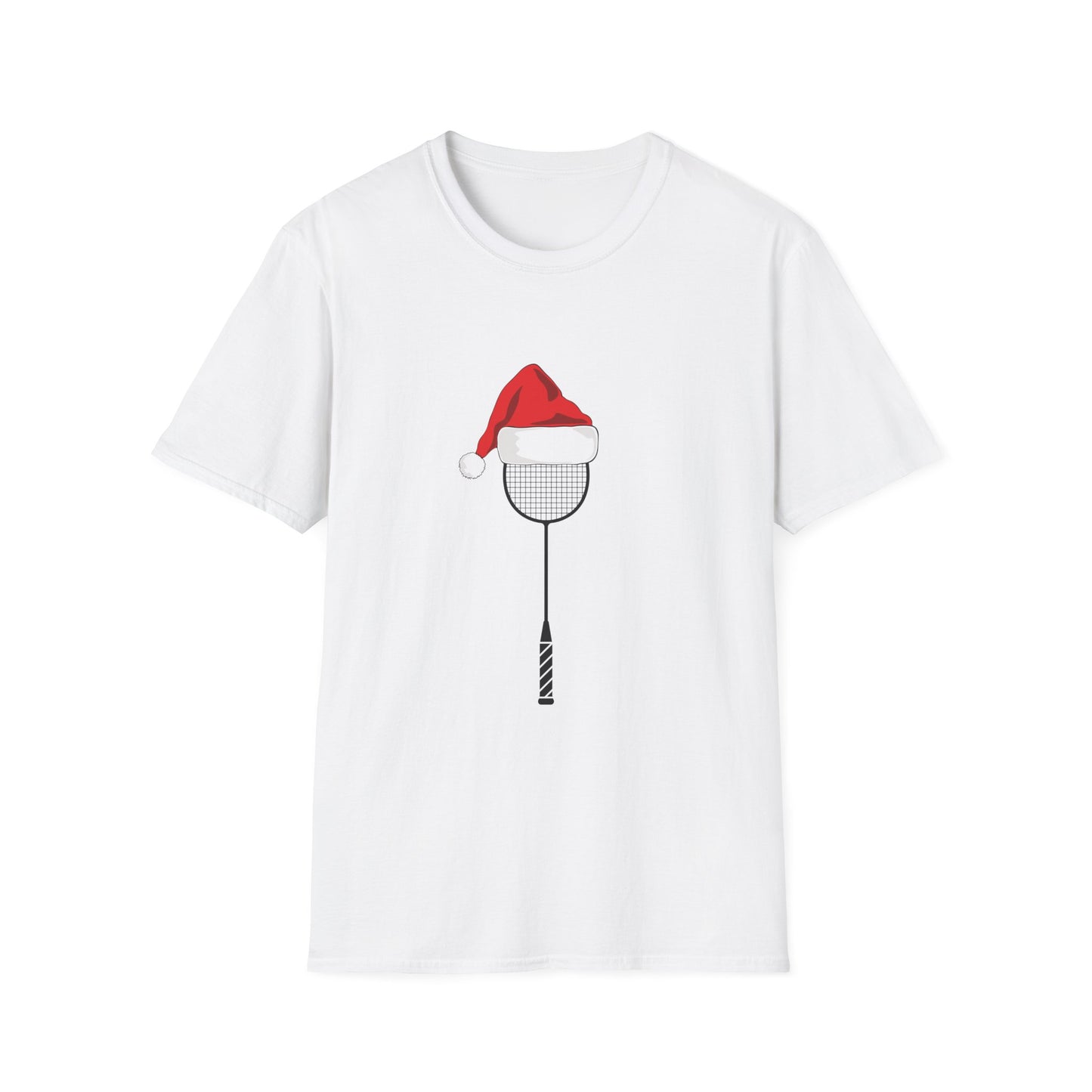 Badminton Santa Hat Racket T-Shirt