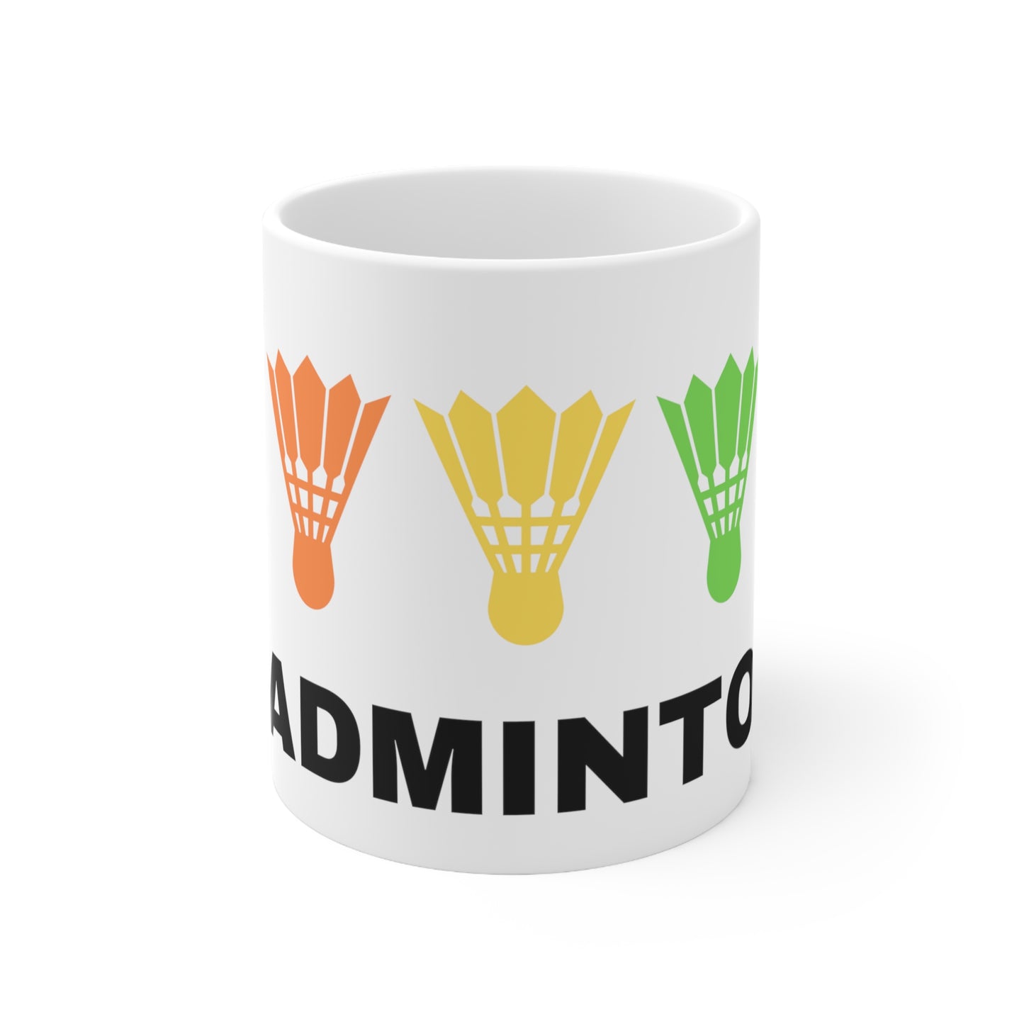 Rainbow Badminton Shuttle Mug