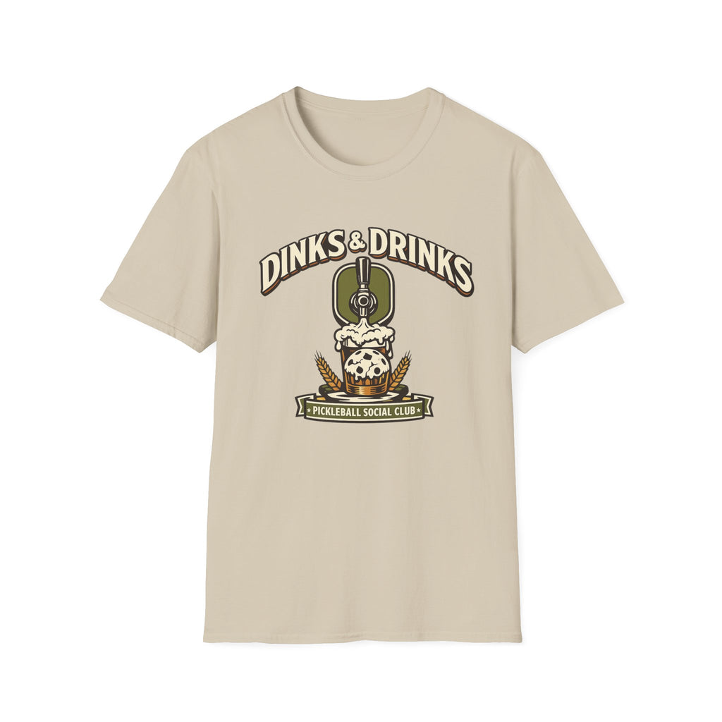 Dink & Drinks Pickleball Social Club T-Shirt