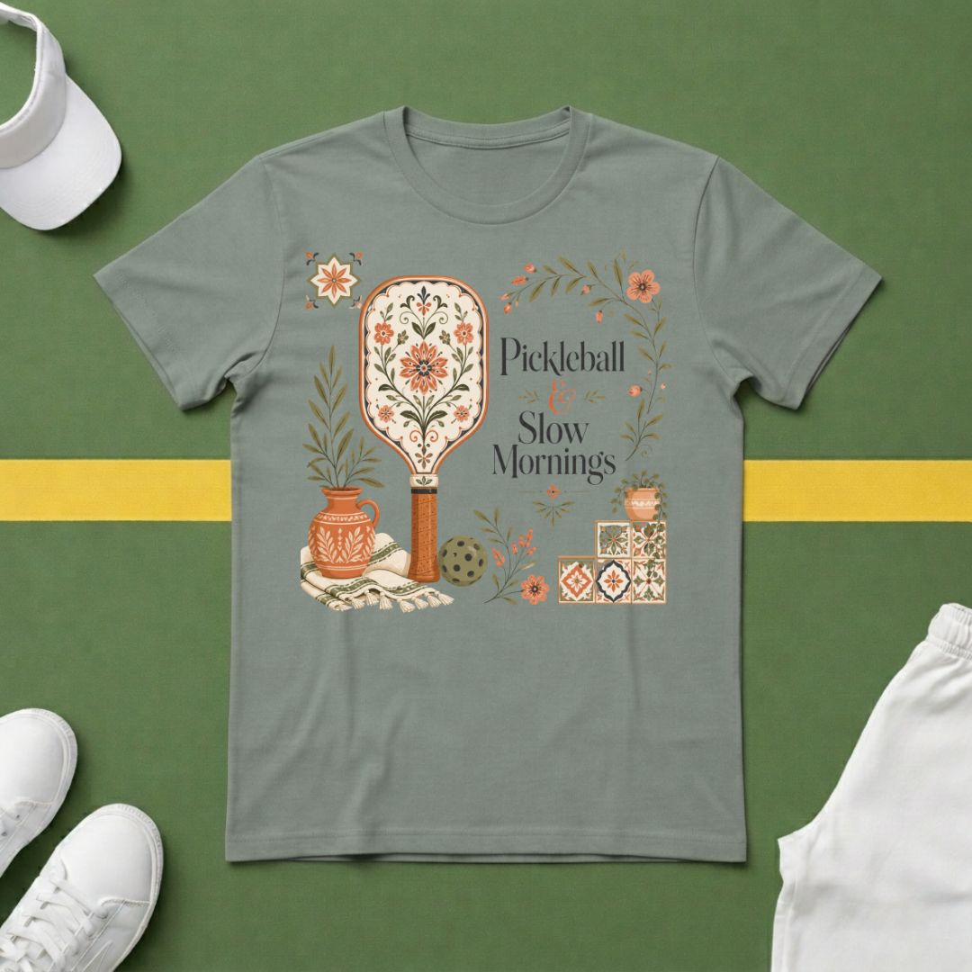 Pickleball & Slow Mornings T-Shirt