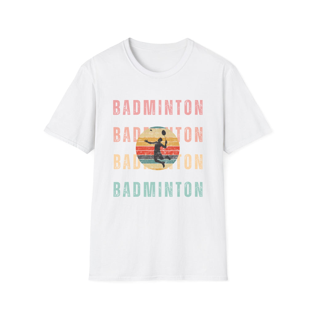 Badminton Retro Rainbow T-shirt