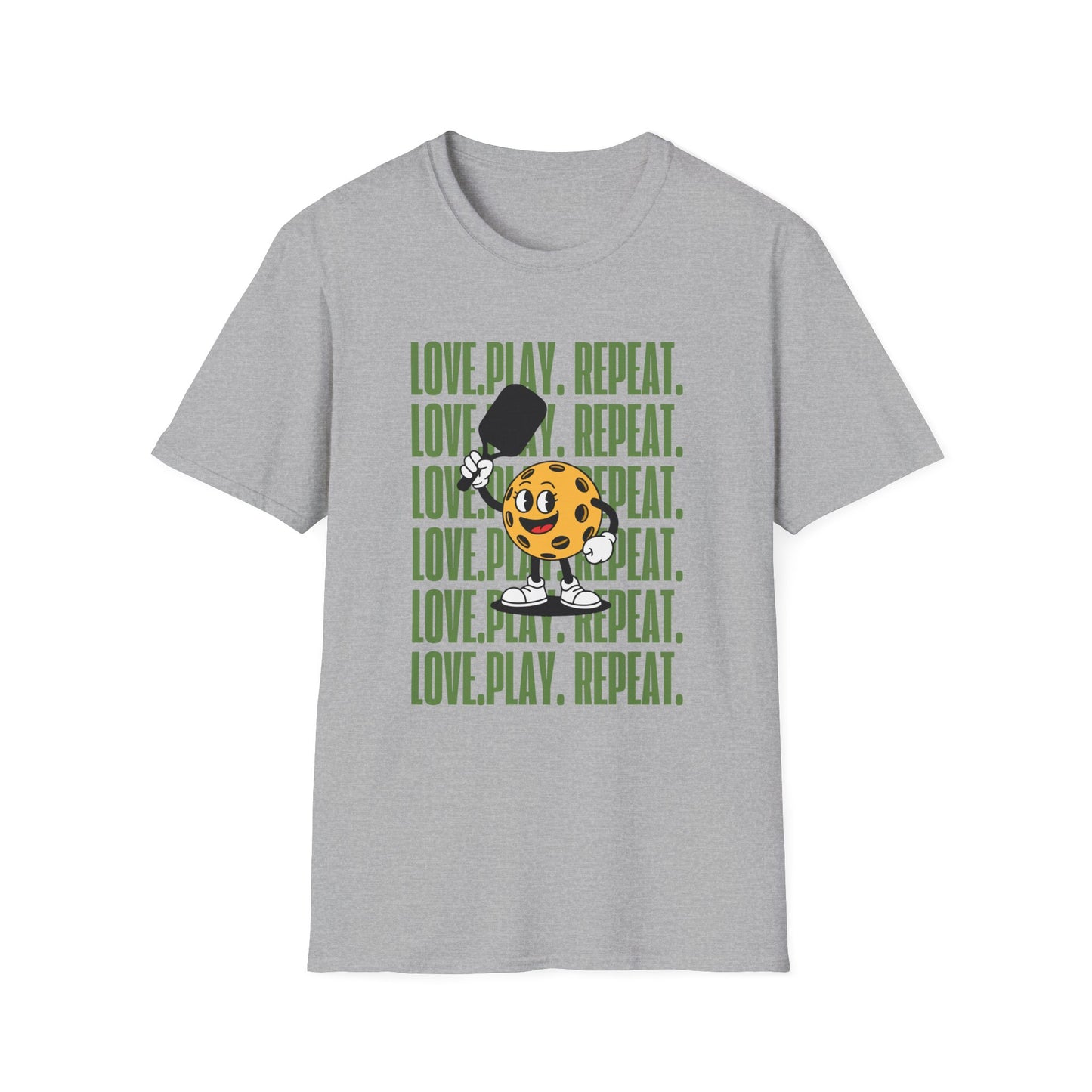 Love. Play. Repeat. Pickleball T-shirt
