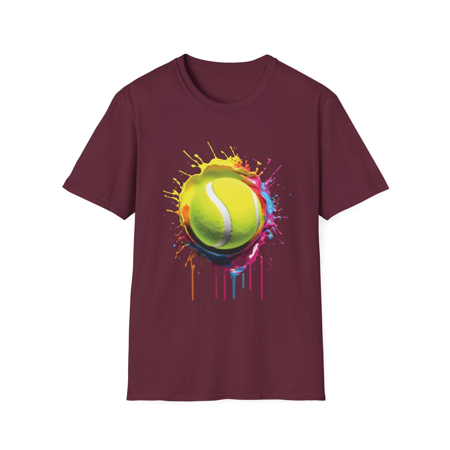 Tennis Ball Colorful Splat T-shirt