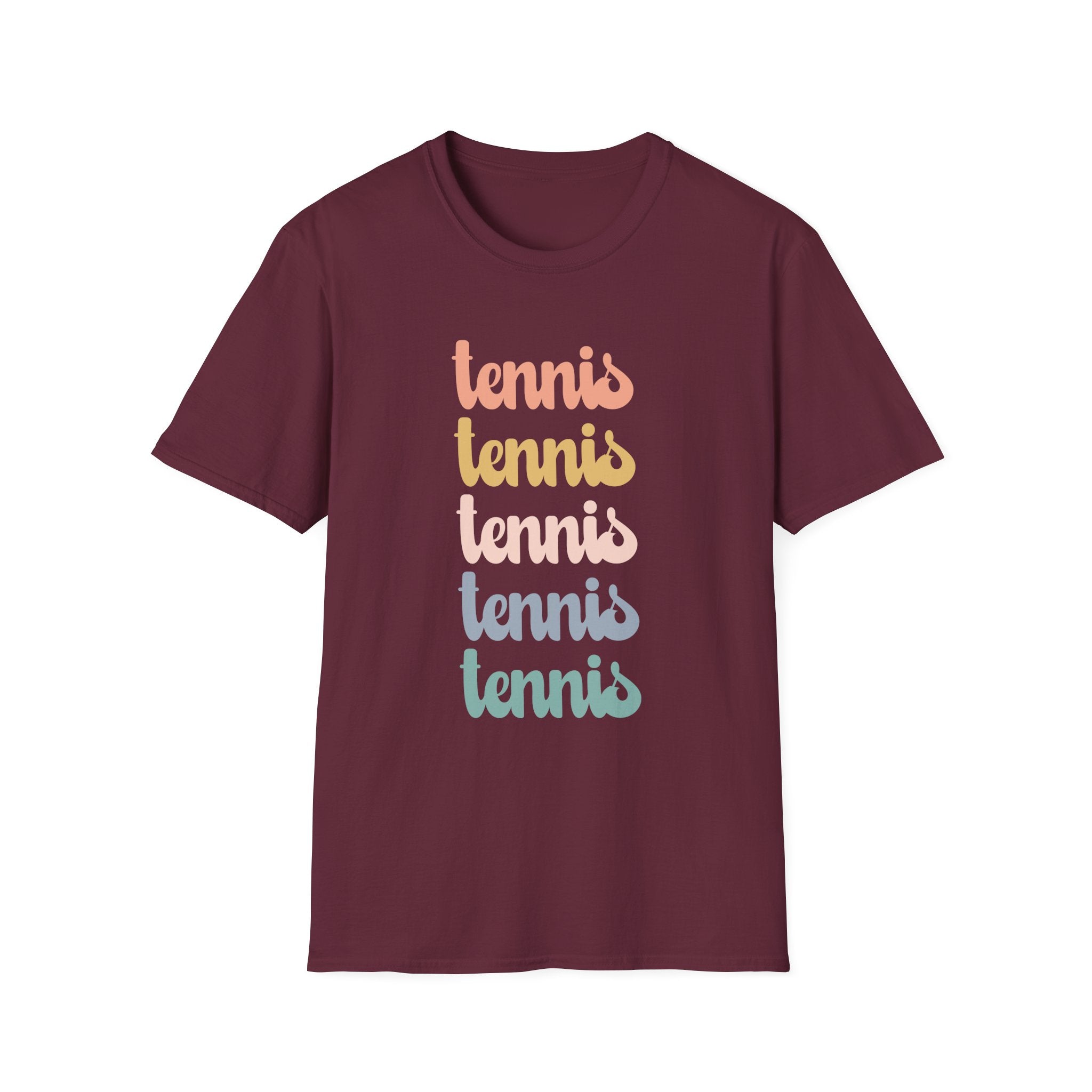 Tennis Rainbow Retro T-Shirt