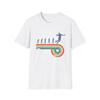 Evolution of a Badminton Player T-Shirt