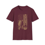 Pickleball Faded US Flag T-Shirt