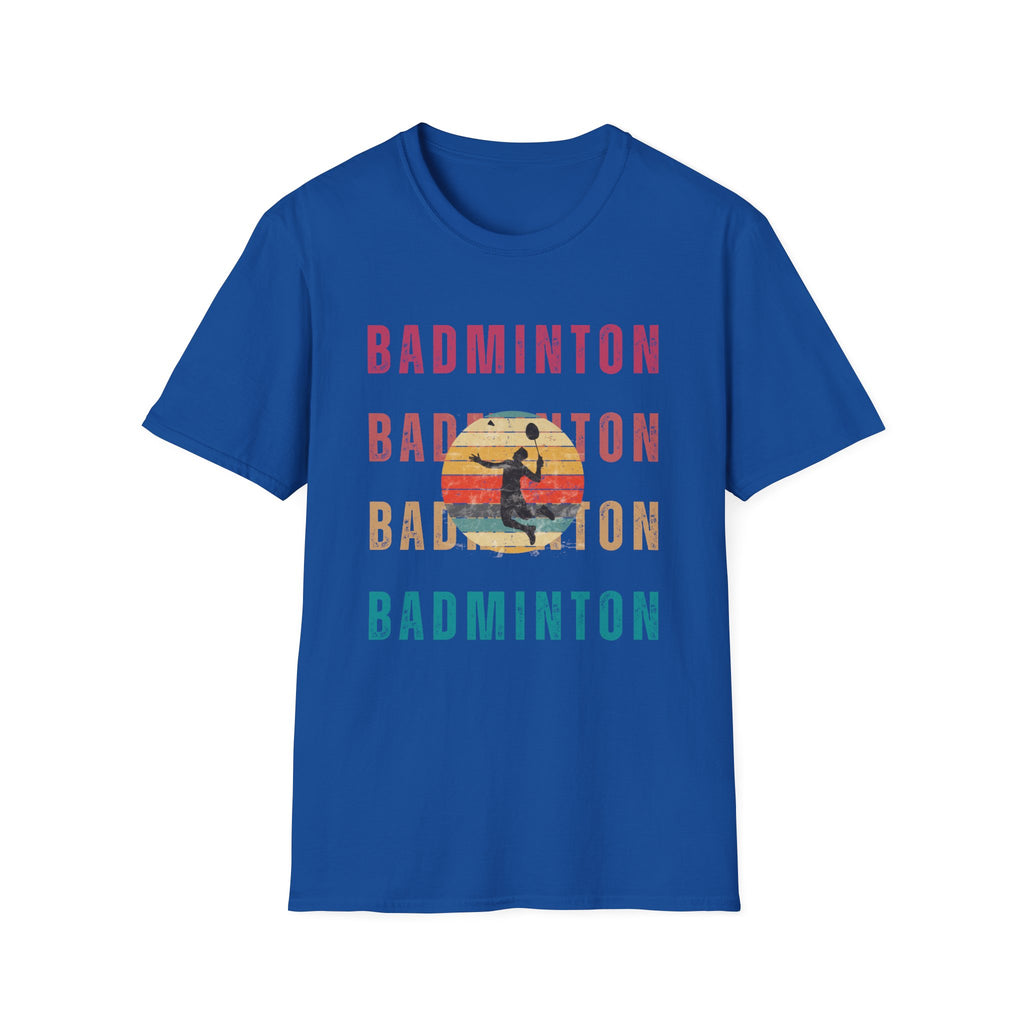 Badminton Retro Rainbow T-shirt