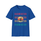 Badminton Retro Rainbow T-shirt
